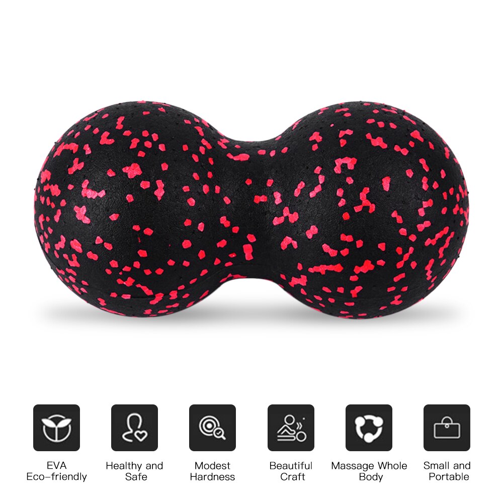 Fitness Oefening Sport Yoga Bal Spier Therapie Ballen Set Outdoor Pilates Bal Yoga Massage Ballen Set Dubbele Pinda Spiky Ball