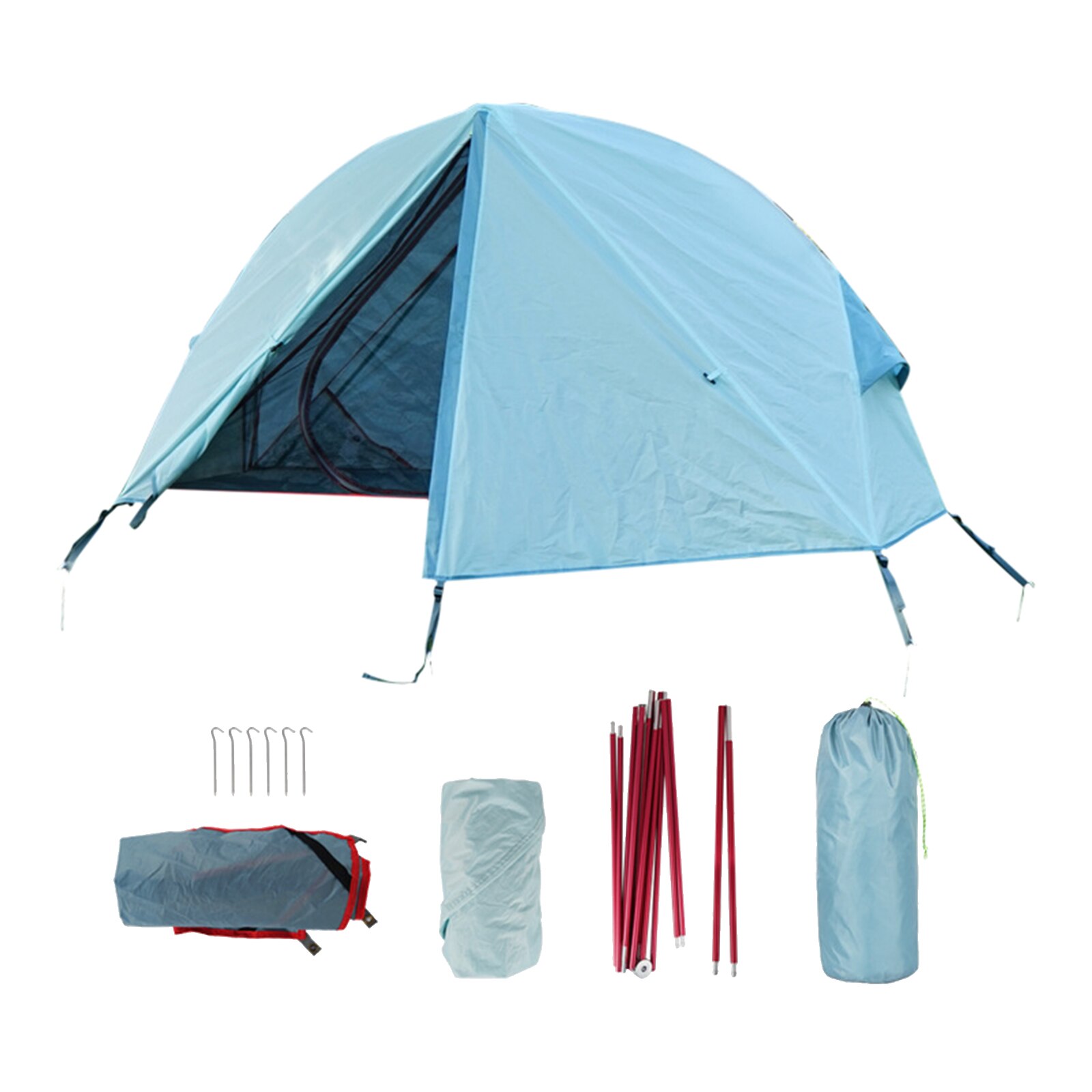 Camping Tent One Person Waterproof Windproof Family Tent for Backyard Outdoor Activities Single Person