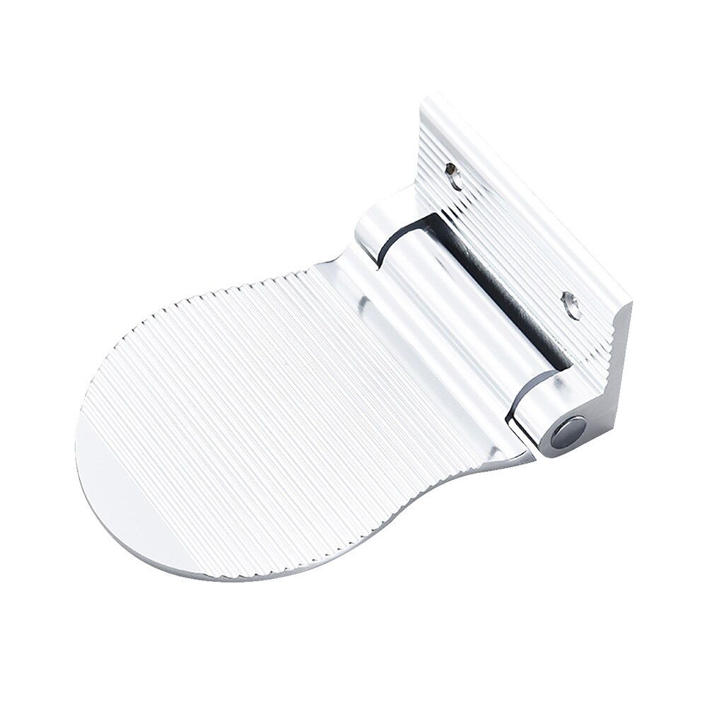 Badeværelse brusebad fodskammel fodstøtte aluminium brusebad fodstøtte sammenklappeligt alhardware vedhæng vægmonteret skridsikkert bad: Sølv