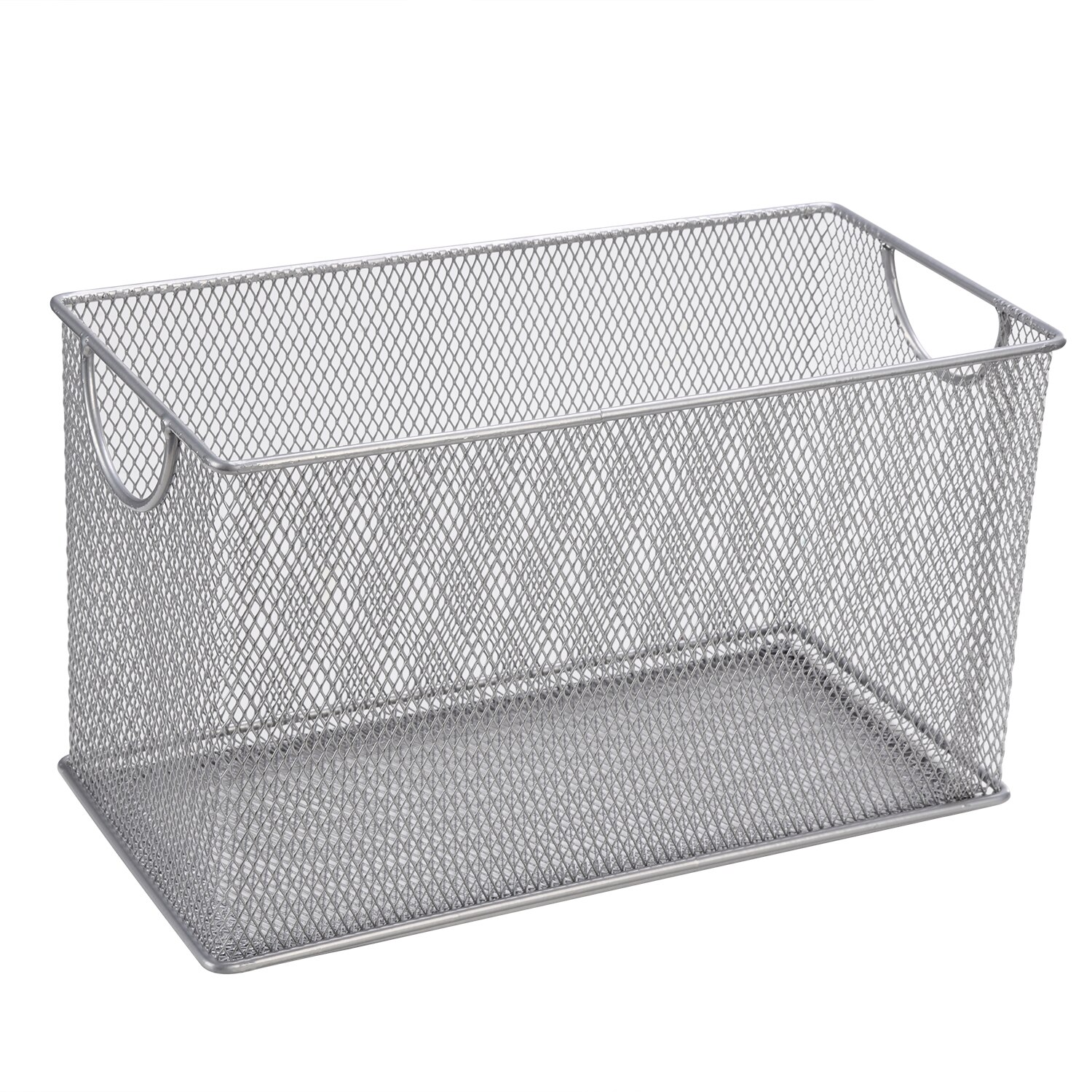 Metal mesh cd kurv holder disk organizer skrivebord opbevaring bin boks til hjemmekontor papirvarer