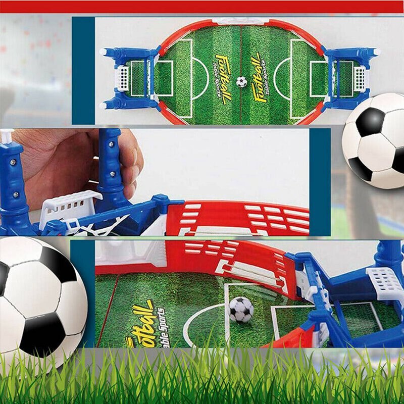 Mini juego de mesa de fútbol, divertidos juguetes para dedos, niños adultos, estándar, portátil, juegos de mesa, tablero de fútbol para niños, Bola de Mesa para el hogar