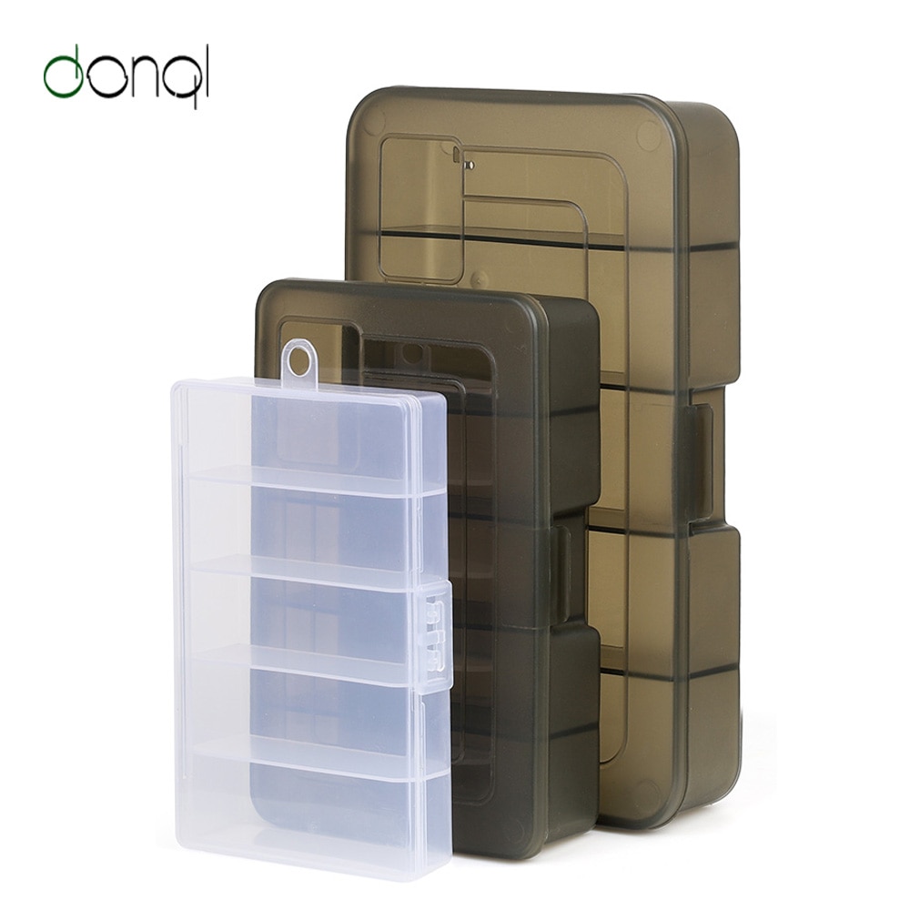 DONQL Fish Lure Hook Organizer Case Connector Plastic Storage Fishhook Box Fishing Tackle Box Fish Tool Accessories Storage Box