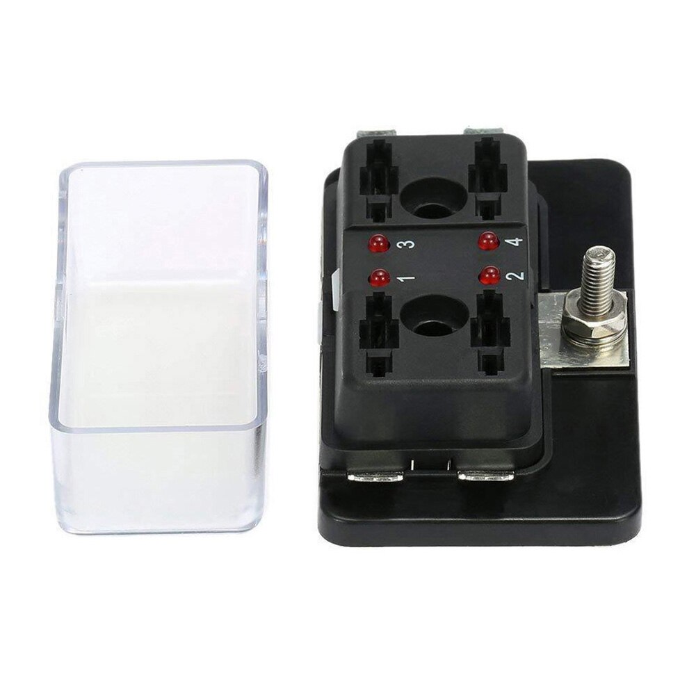 Fuse Box 4/6/10 Way Car Fuse Box Car Fuse Holder Truck Auto Blade Fuse Box Fuses for 32V ATO Standard Circuit