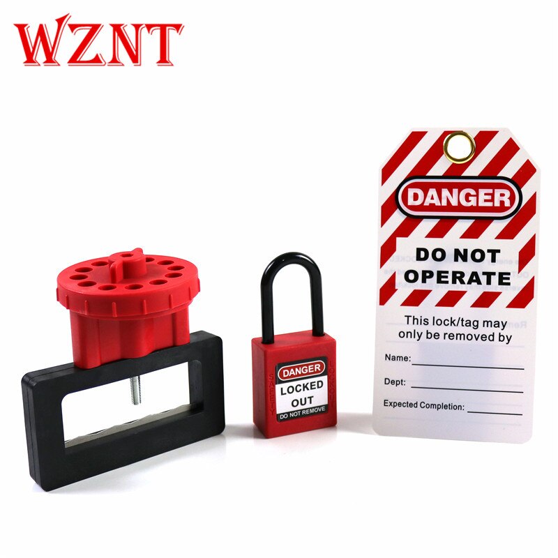 NT-L14 Electrical Risk Three Phase Circuit Breaker Lockout Tagouut: NT-L14  padlock tag