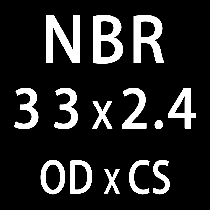 20 teile/los Gummi Ring Schwarz NBR Abdichtung O-Ring 2,4mm Dicke OD31/32/33/34 /35/36/37/38/40mm O Ring Dichtung Dichtung Öl Ring Unterlegscheibe: OD33mm