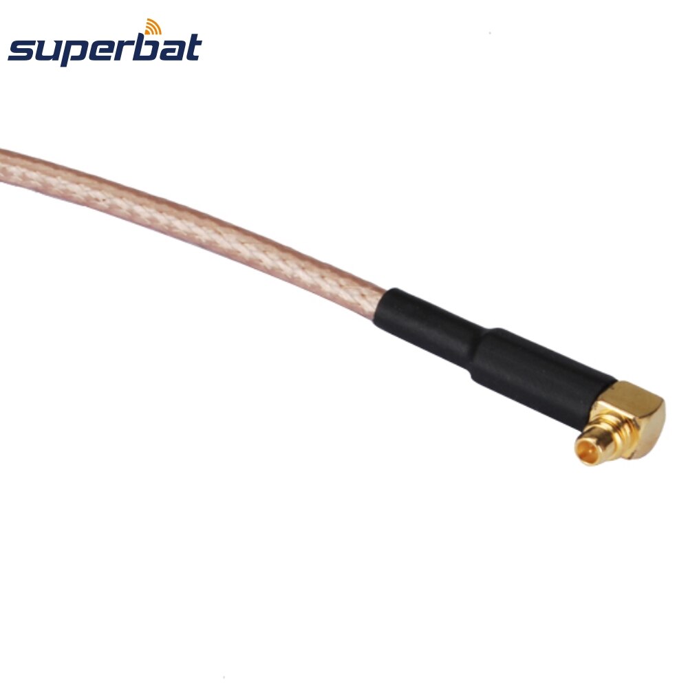 Superbat mmcx connetor macho plugue ângulo direito para a tomada reta rg316 antenas de ligação em ponte cabo gps rf conjunto de cabo 15cm