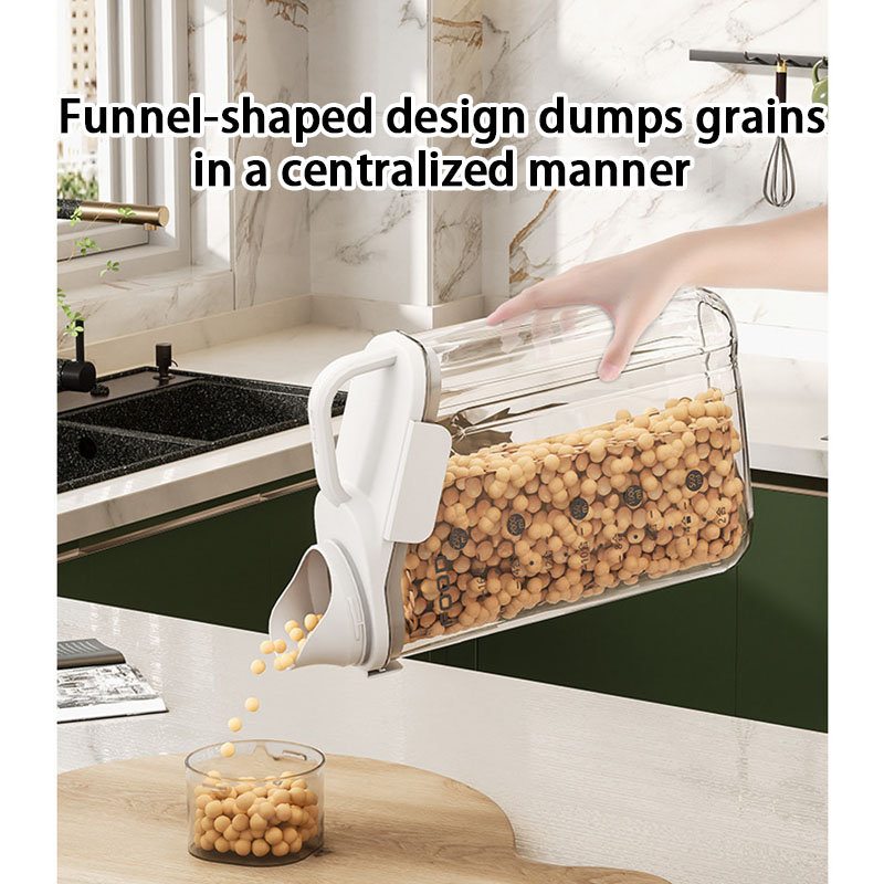 Récipients de stockage de céréales, grands récipients hermétiques de stockage de nourriture sèche avec bec verseur pour distributeur de céréales en vrac, récipient alimentaire