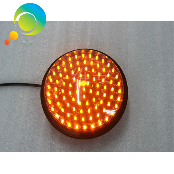 Módulo de luz LED de tráfico, señal de tráfico, amarillo, 200mm, DC12V o DC24V