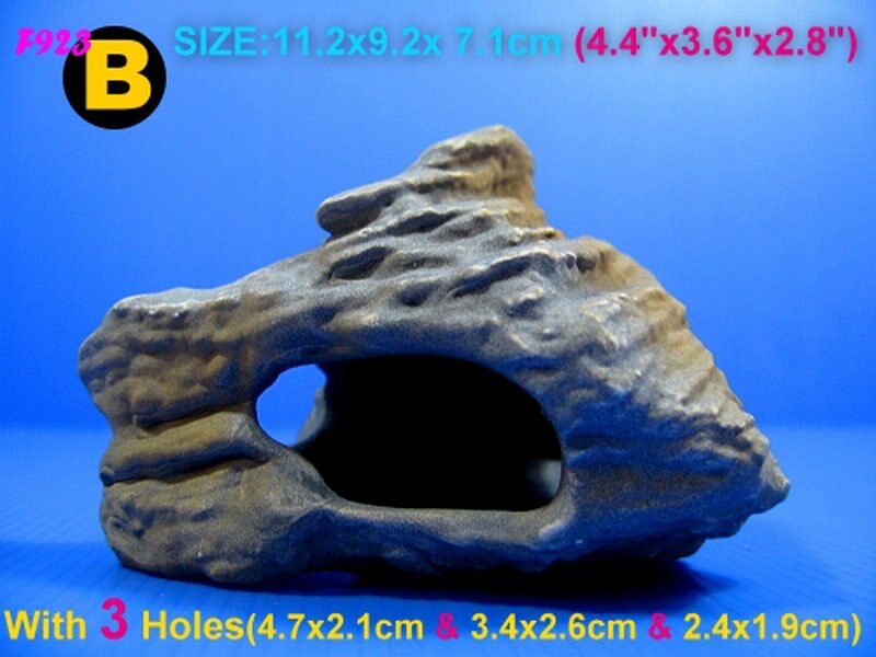 Up Cichlid Stones Keramische Aquarium Rock Cave Decoratie Voor Fish Tank Ornament Cave Decor 5 Maten: B