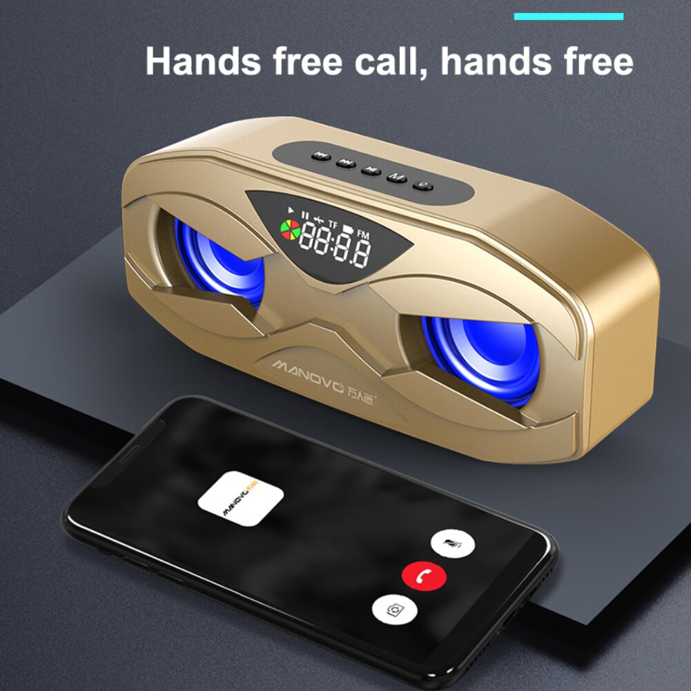 M5 Wireless Bluetooth-Compatible Speaker Subwoofer Outdoor Portable Small Radio Home Stereo HiFi Portable Audio Speaker