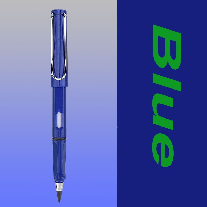 1 pces preto tecnologia sem moagem sem tinta estudantes usam lápis permanentes não pode terminar a escrita e não é fácil de quebrar: blue