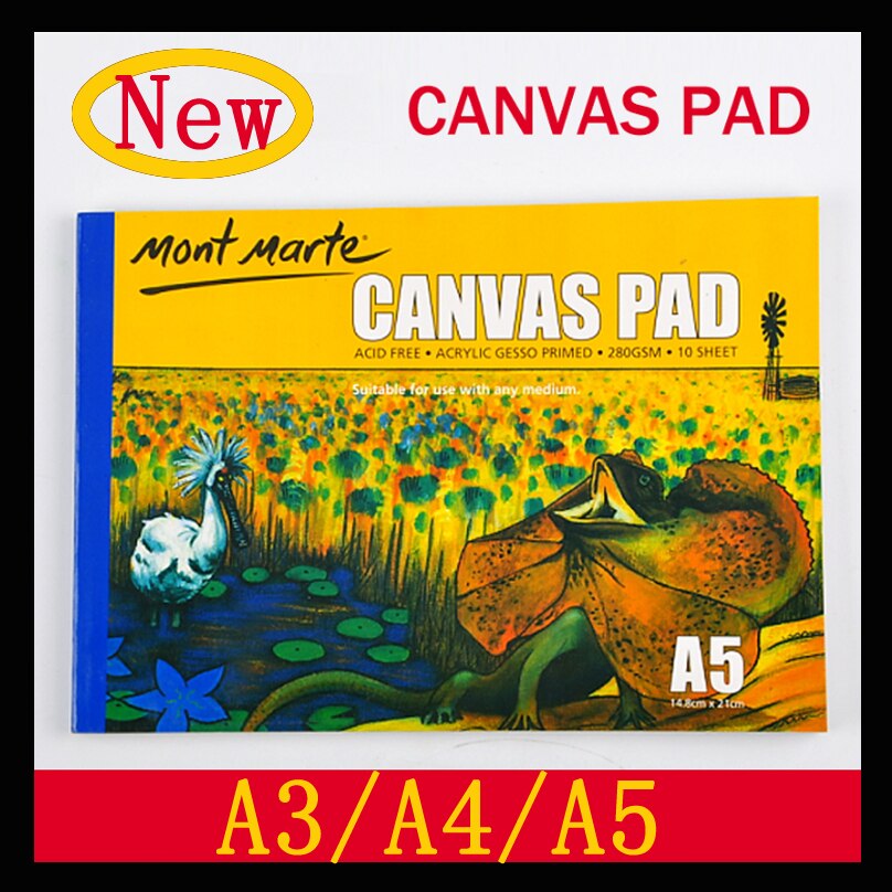Oil Acrylic Painting Canvas Pad Paper Book 280g painting canvas paper A3/A4/A5