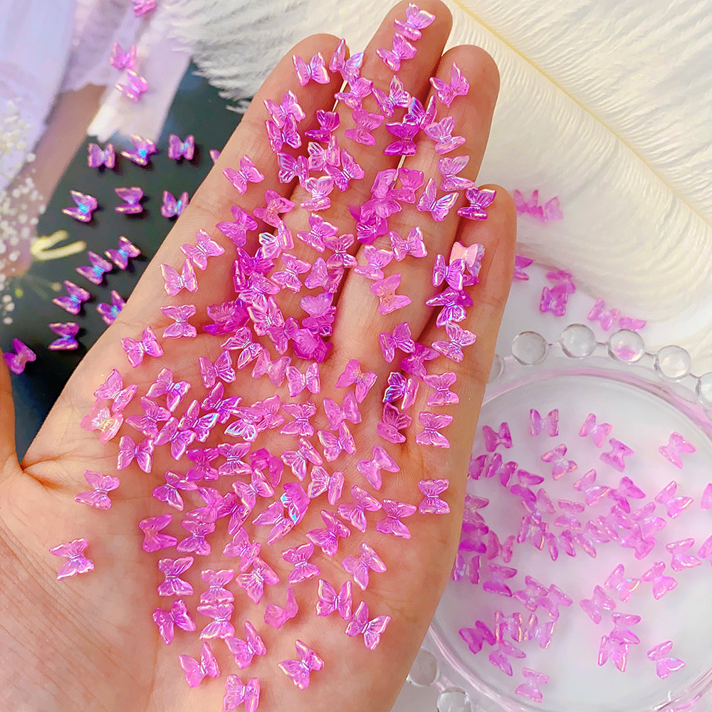 20 piezas joyería de Hada y mariposa para uñas 3D, abalorio de celebridad Web, taladro de resina, decoración de uñas acrílicas, diamantes de imitación, suministro de manicura DIY