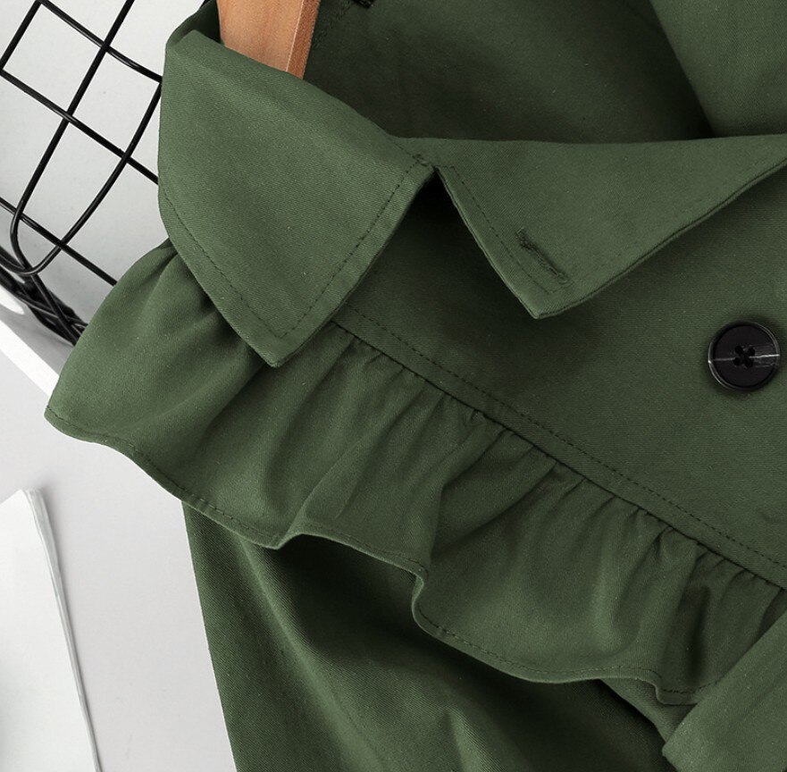frühling Mäntel Für Mädchen freundlicher Kleidung Herbst Lange ärmeln freundlicher Weiche Einfarbig Kleidung Kleid Mädchen Overall