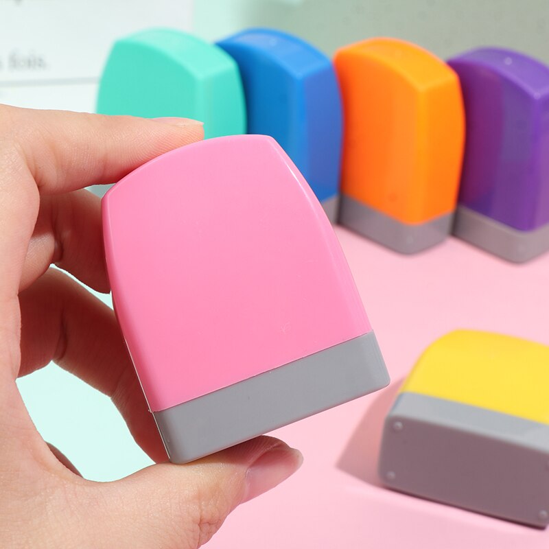 Farve baby navn stempel legetøj til børn navn studietøj kapitel 33*13mm ~