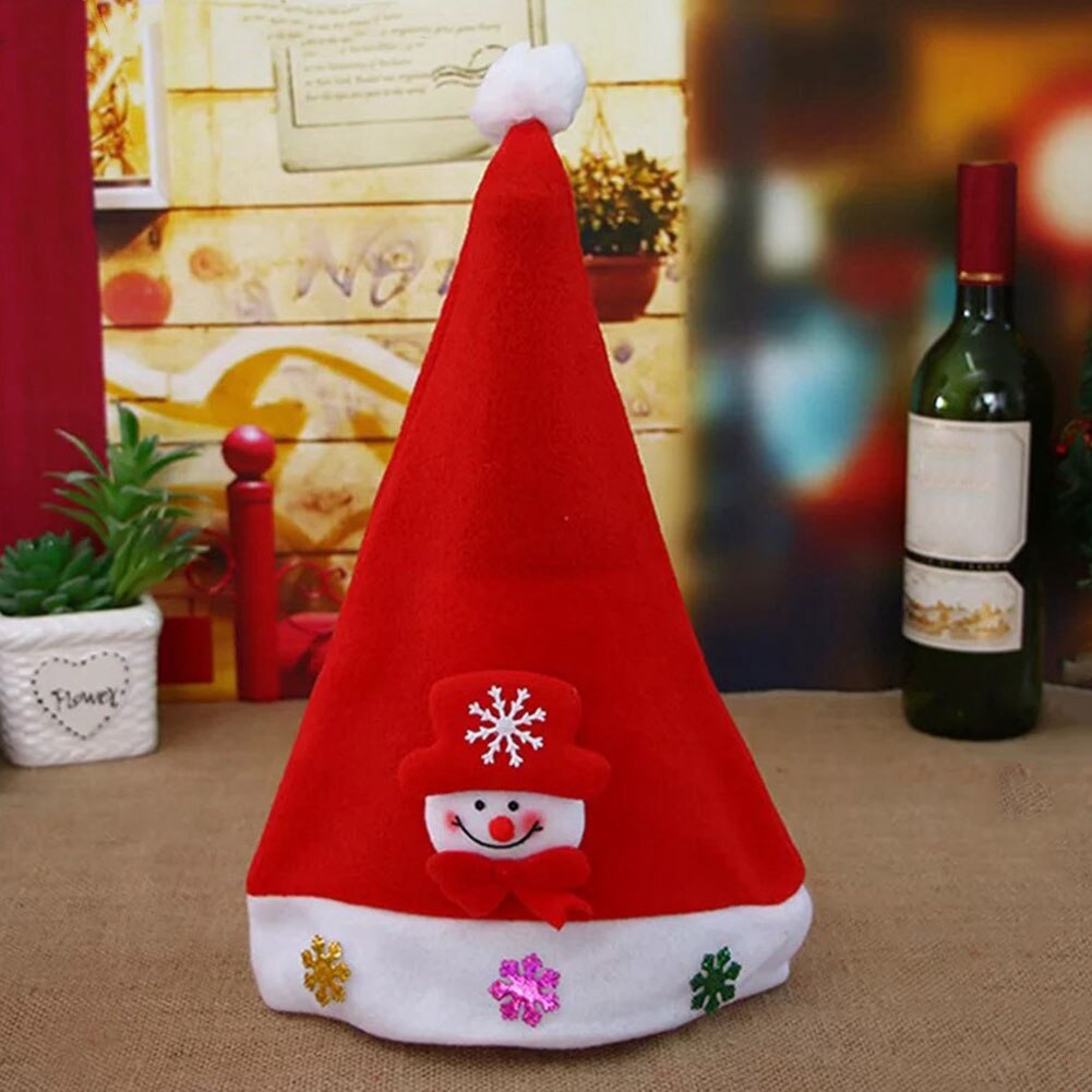 Joyeux noël adulte enfant lumière LED casquette père noël bonhomme de neige Elk chapeau de noël