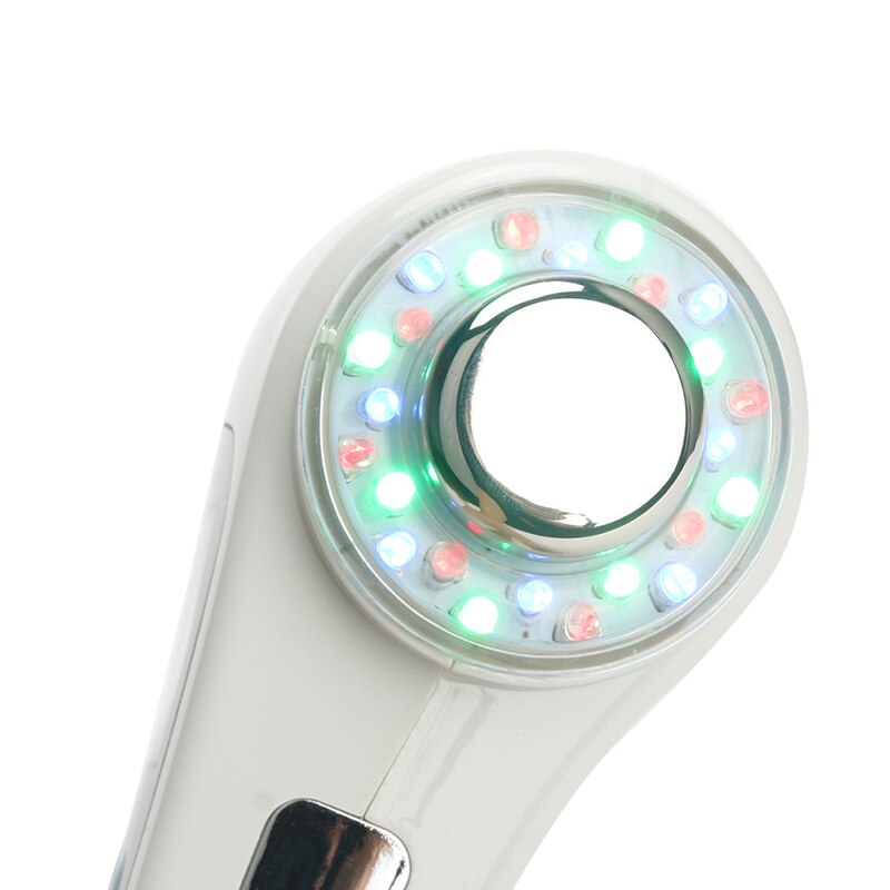 Ultraschall Gesicht Massager reiniger LED Licht Gesichts Photon Ultraschall Therapie Hautpflege Körper Schlank doppel-kopf IPL Ionen 1 mhz & 3Mhz