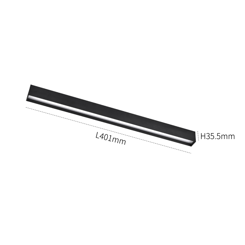 SCON Narrow Magnetic Track Light Borderless Recessed Rail Lighting Living Room Kitchen Ceiling Spotlight Mini Track Light