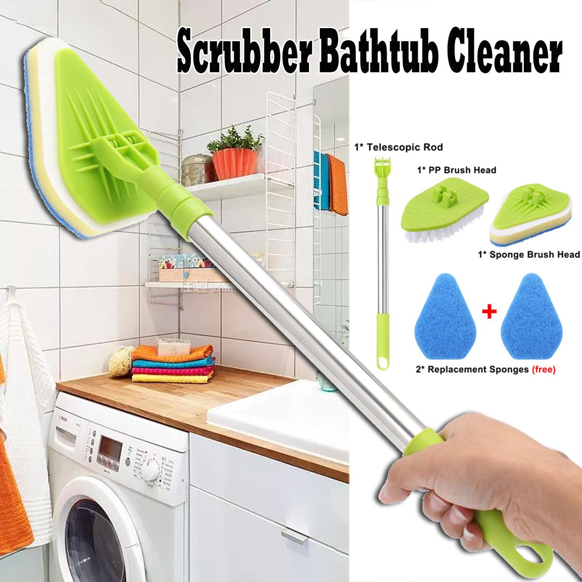 Telescopic Scrubber Bathtub Cleaner and Kitchen Brush Window Cleaner Brush Car Glass Wiper Washing