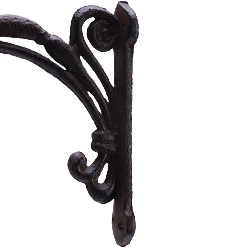 Cast Iron Wall Bell Rustic Style Manually Shaking Wall Hanging Doorbell Outdoor Mounted Dinner Bell for Garden Patio