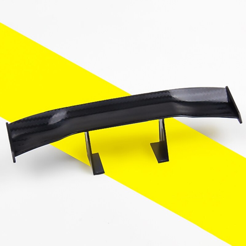 17cm bilar modifierad racing bak liten vinge mini spoiler kolfiber twill look luftdeflektor spoiler dekoration: Default Title