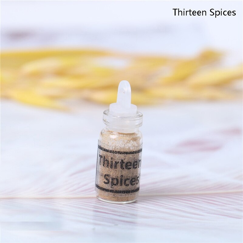 1Stck 1/12 Puppenhaus Miniatur Zubehör Mini Glas Gewürz Flasche Simulation Küche Lebensmittel Modell Spielzeug: G