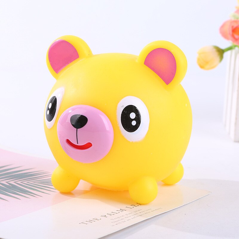 Parlare Animale Jabber Piercing Sulla Lingua Fuori Alleviare Lo Stress Giocattoli Creativi Giocattoli di Distensione della tensione Per I Bambini Adulti: 9x10x10cm Yellow