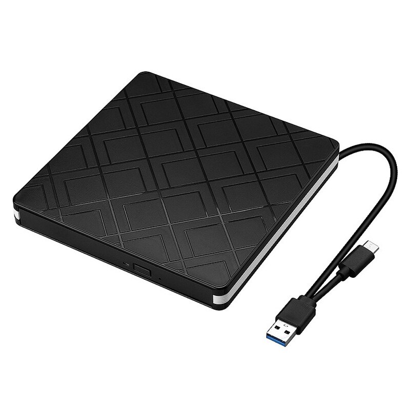 Usb 3.0 eksternt cd dvd-drev, bærbar cd/dvd-drev optager, til alt-i-en/notebook/stationær computer: Default Title