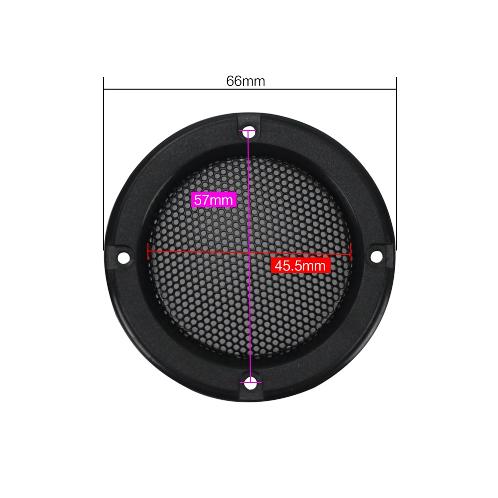 Ghxamp 2 st 2 tum svart bilhögtalare grill mesh hölje nätskyddsskydd diy högtalartillbehör