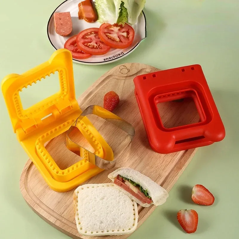 Sandwichera para desayuno, molde para pan, troquel de corte de pan tostado, cortador de galletas, postre de desayuno, herramienta DIY, utensilios de cocina