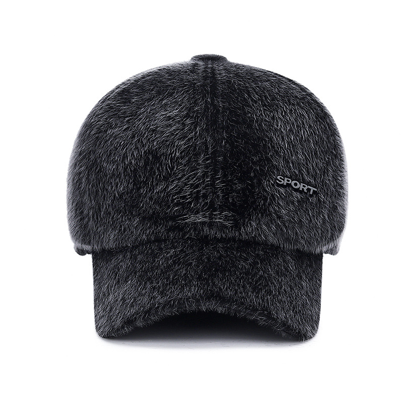Winter Cap Imitatie Nerts Haar Baseball Cap Mannen Oor Bescherming Snapback Hoed Casquette Gorras Para Hombre Mens Trucker Cap