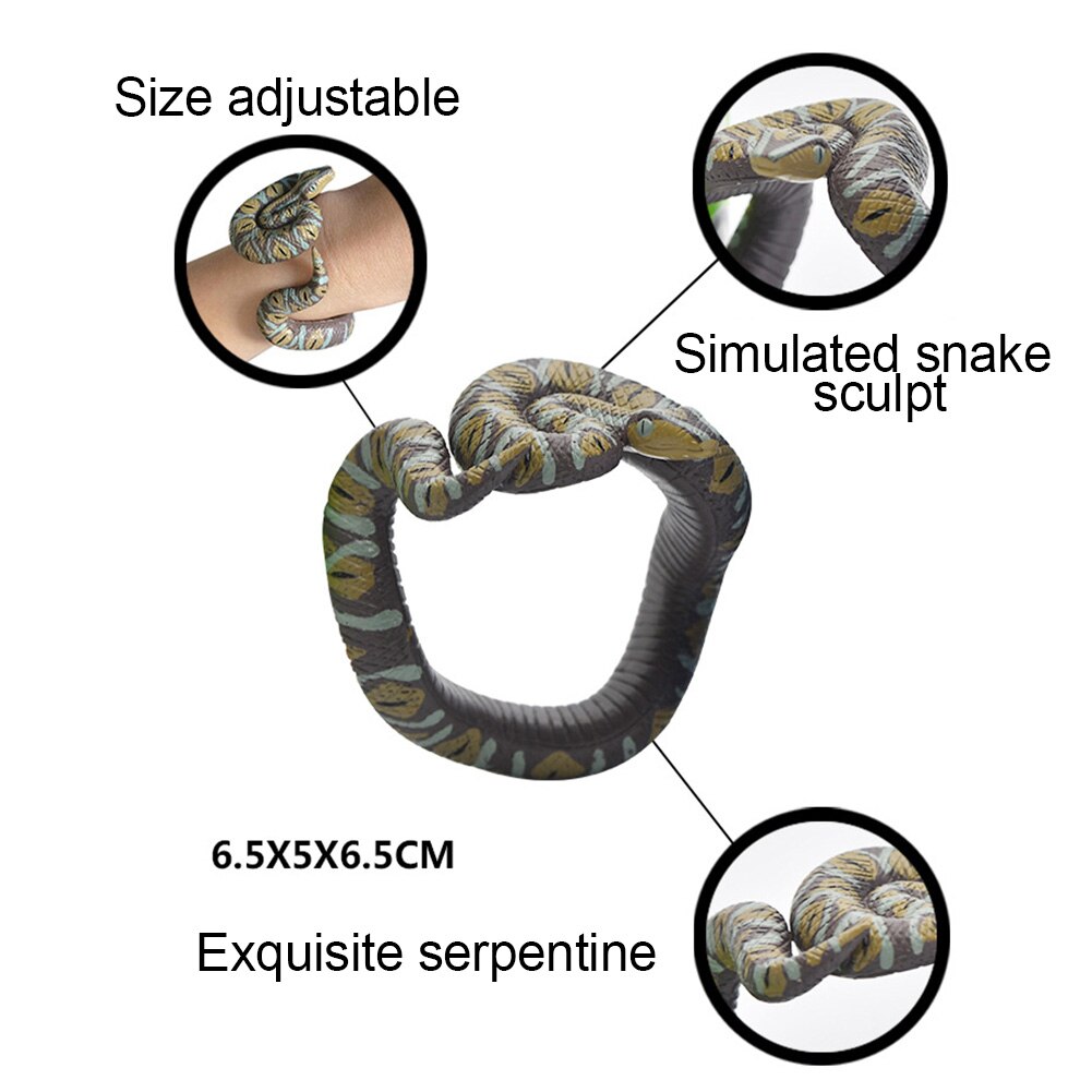 Simulatie Snake Speelgoed PVC Verstelbare Snake Armband Prank Speelgoed Feestartikelen Halloween Prank Speelgoed