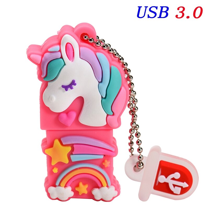 JASTER Cartoon nowy jednorożec Pen Drive 16GB 8GB 64GB 32GB 128GB pamięć usb Pendrive Pendrive u dysk moda prezent: 64GB / E
