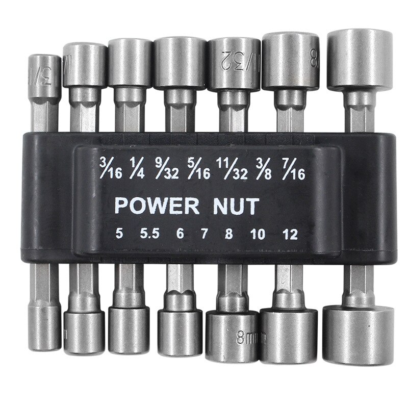 Powerful Socket Wrench Allen Socket 9/14-piece Air Nut Driver Set Allen Key Metric Socket Wrench Adapter