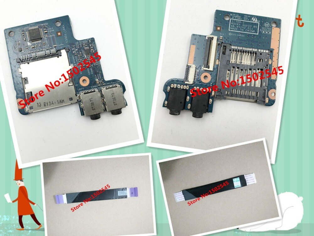 Laptop geluidskaart voor hp 4540 s 4541 s 4545 s 4546 s 4440 s 4441 s 4445 s 4446 s audio board &amp; kabel 48.4si02.011 50.4si05.011