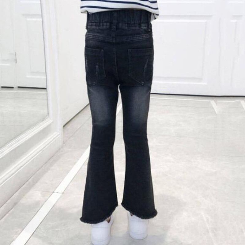Spring Autumn Teenage Girls Jeans Trousers Kids Girls Skinny Jeans Boot Cut Pants Baby Girl Clothes Denim Leggings T136