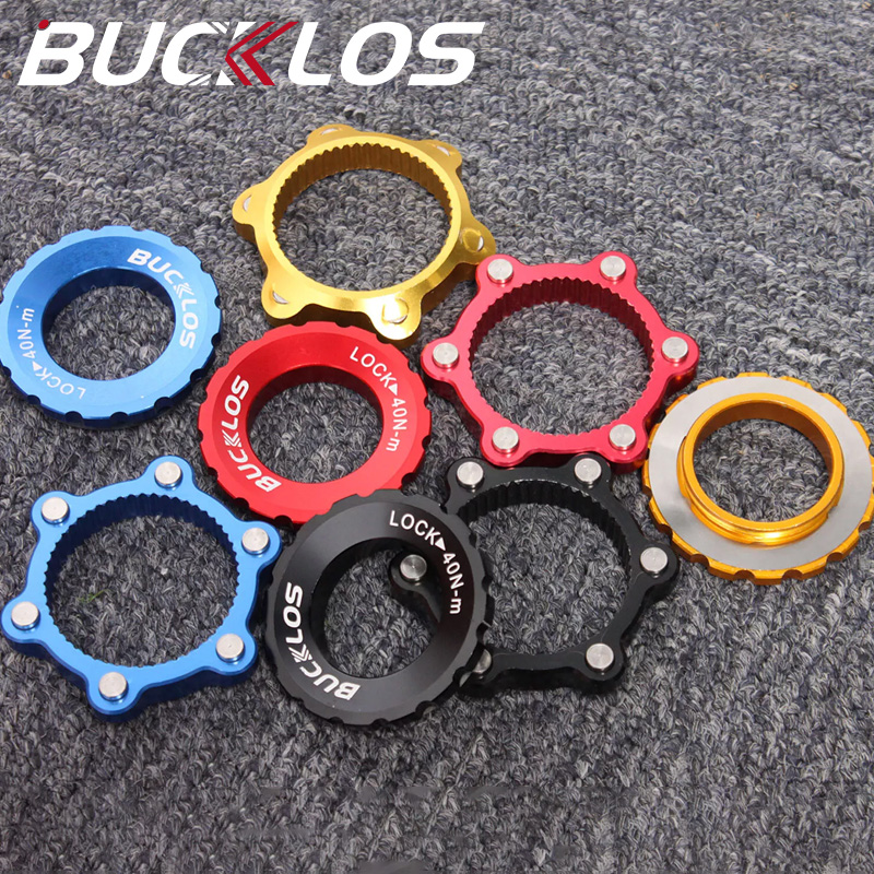 BUCKLOS Bicycle Center Lock To 6 Bolt Rotor Lock Ring Adapter Road Bike Disc Brake Rotor Lock Cover Ring Converter for Shimano