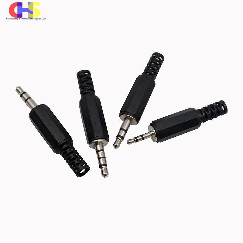 5 piezas, Enchufe macho de Audio para auriculares, conector para micrófono, 2,5mm/3,5mm, 2,5/3,5 secciones, 3/4