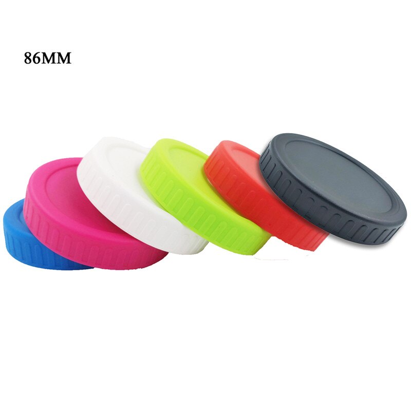 6 stuks herbruikbare glazen pot met deksel voor het vers houden van voedsel, plastic deksel en siliconen ring voor kookgerei en keukenaccessoires: B