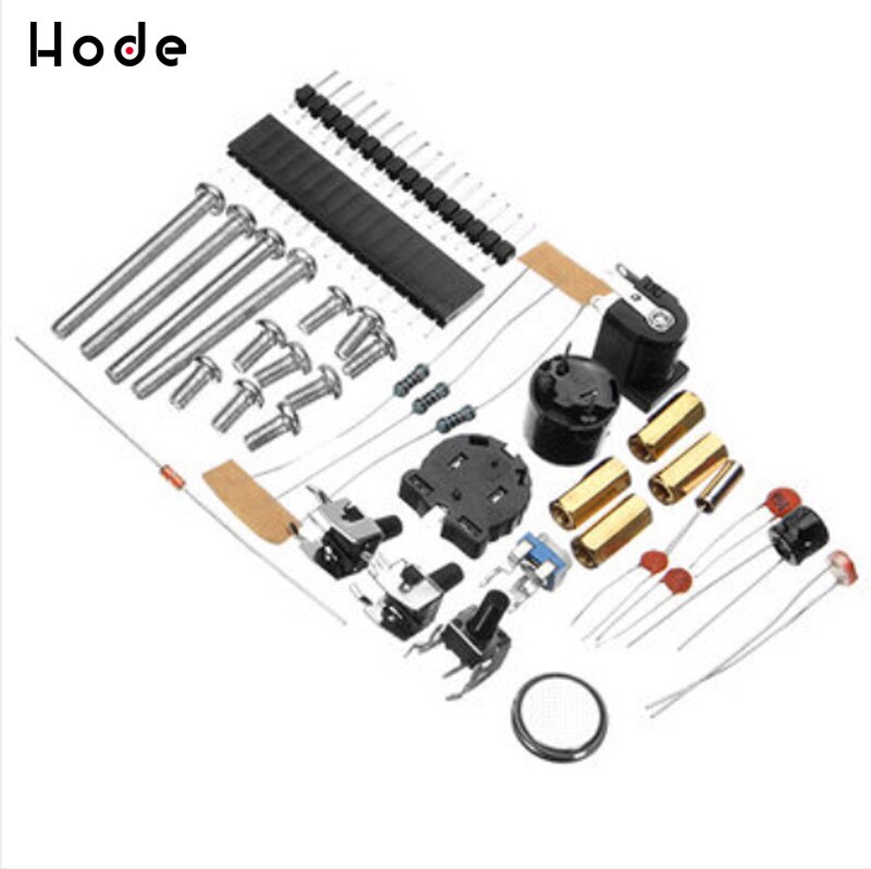 1602 LCD 3-channel Alarm Clock DIY kit Digital Clock Kit +Acrylic Case +USB Cable Time Temperature Date Week Display