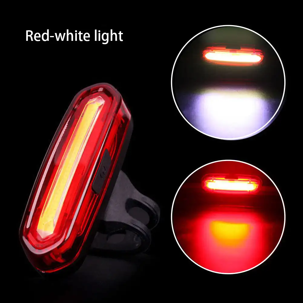 Bike Tail Light LED Bike Front Rear Light Bicycle Waterproof USB Rechargeable Mountain Riding Cycling Tail Lamp Bicycle Light: green