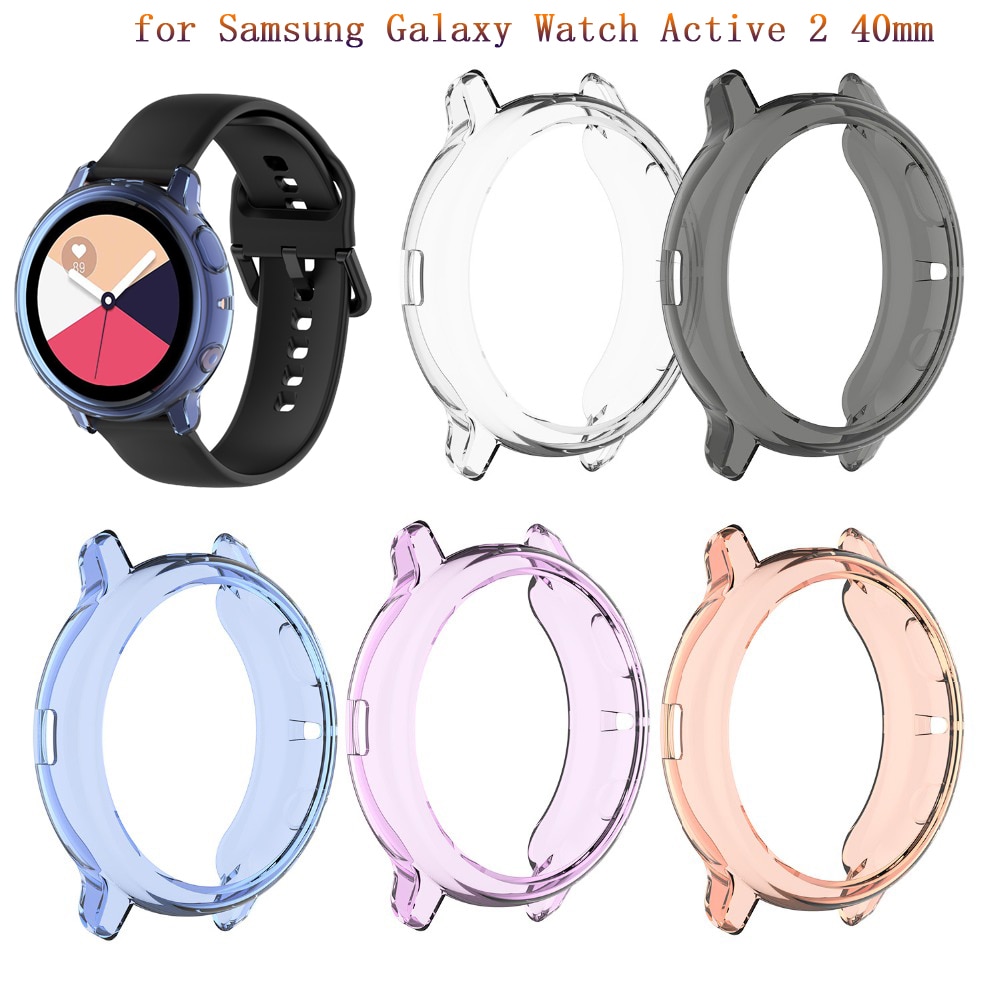 Voor Samsung Galaxy Horloge Actieve 2 Beschermende Shell Half Pack Case Voor Samsung Galaxy Horloge Actieve 2 40Mm Transparant cover Cases