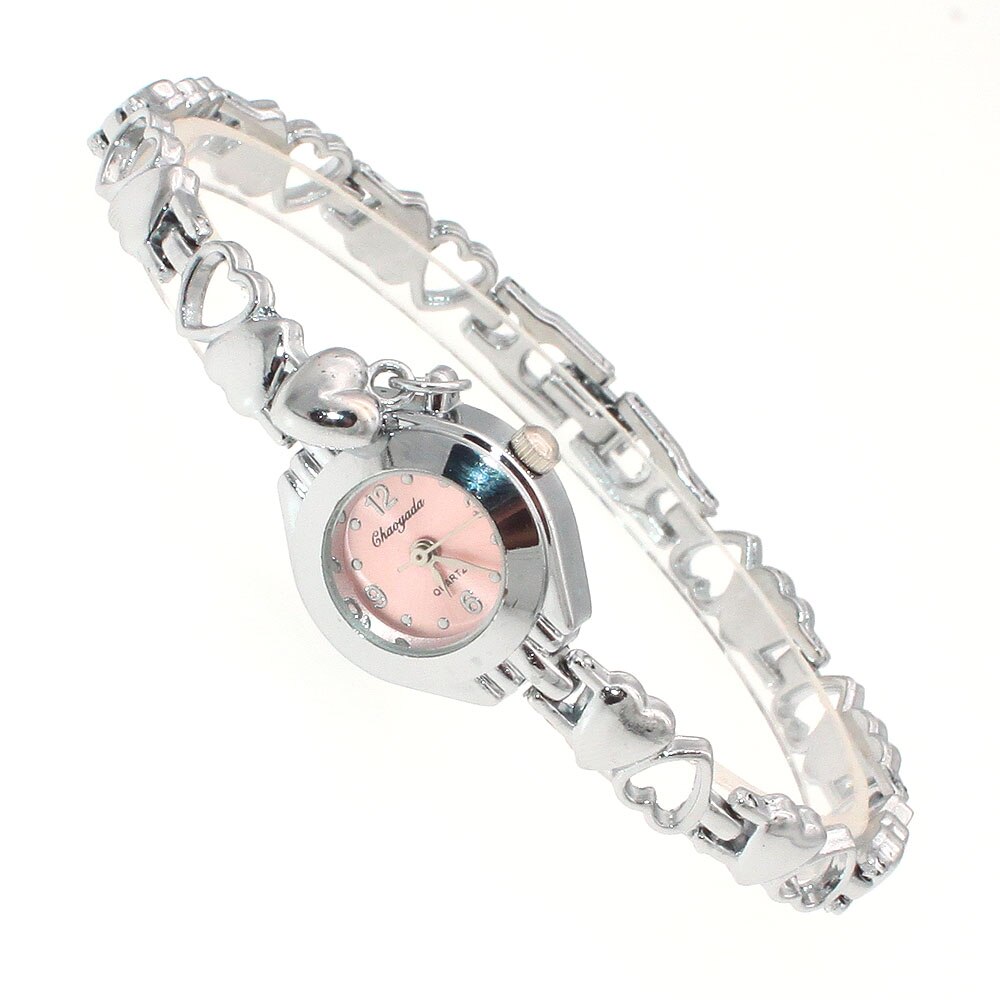 Söt dam armband klocka mujer golden relojes liten urtavla kvarts klocka populär armbandsur timme kvinnliga dam klockor: 2