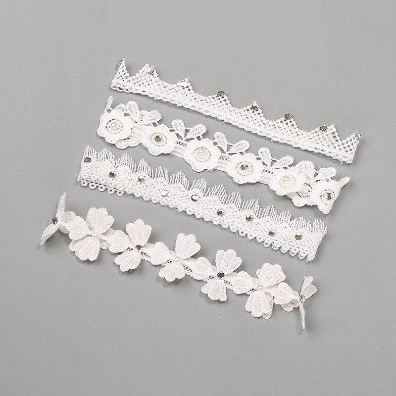 1 Pcs Baby bow girls Lace Headbands pearl flowers Headband Headwear Hair Band Baby Hair Accessories Girls Christmas