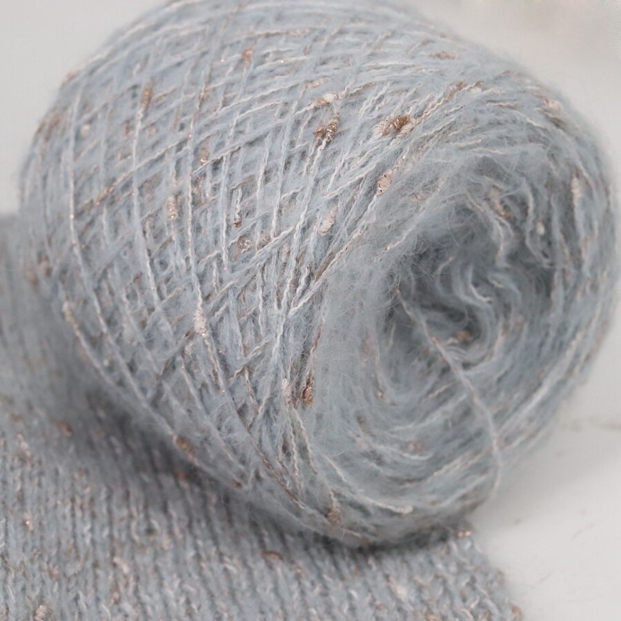 50G Metallic Fancy Knoop Mohair Garen Вязание Пряжа Wol Draad Anti-Pilling Voor Haken Sjaal Trui