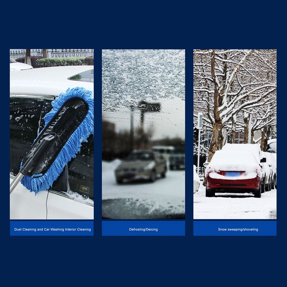 3 in 1 DM-010 Removable Snow Brush Snow Shovel Winter Cleaning Brush Long Handle Removal Brush Ice Scraper Tool