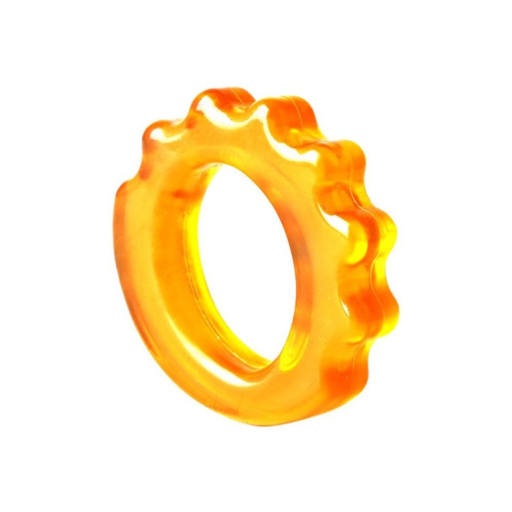 1Pcs Byepain Hand Exerciser Ringen Pvc Ringen Muscle Power Training Loops Expander Training Sport Exerciser Vinger: Yellow