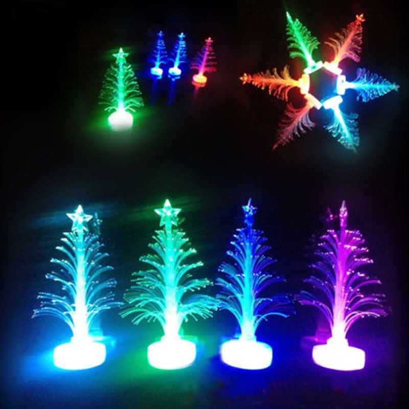 Neue 12 cm Bunten Nachtlicht Weihnachtsbaum Dekoration Licht Lampe weihnachtsgeschenk