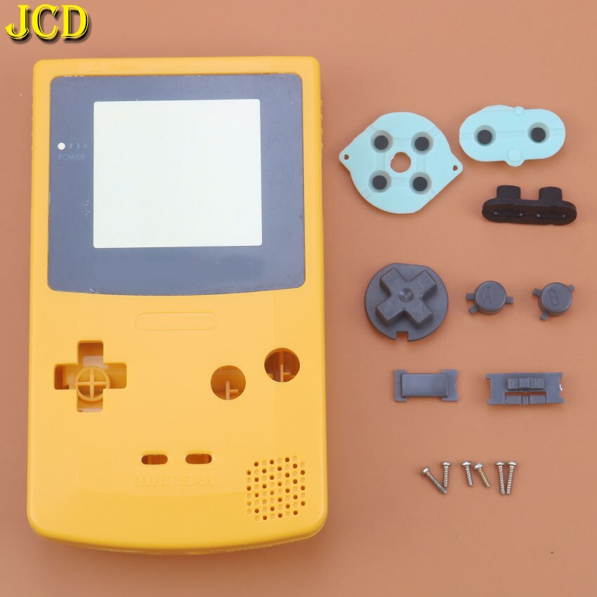 JCD 1PCS For Nintend GameBoy Color Game Replacement Case Plastic Shell Cover for GBC Console Full Housing Case: D