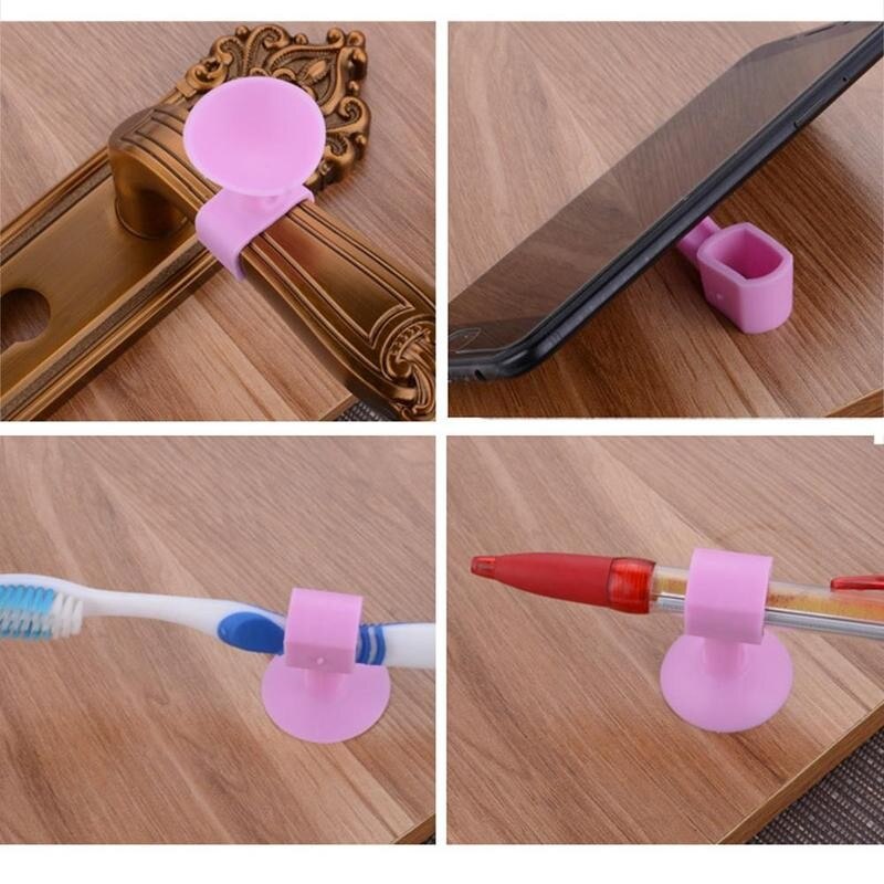 6 Colors Silicone Sucker Door Rear Anti-collision Suction Rubber Colorful Door Door Pad Protective Sucker Mat Cup Practical B2D1